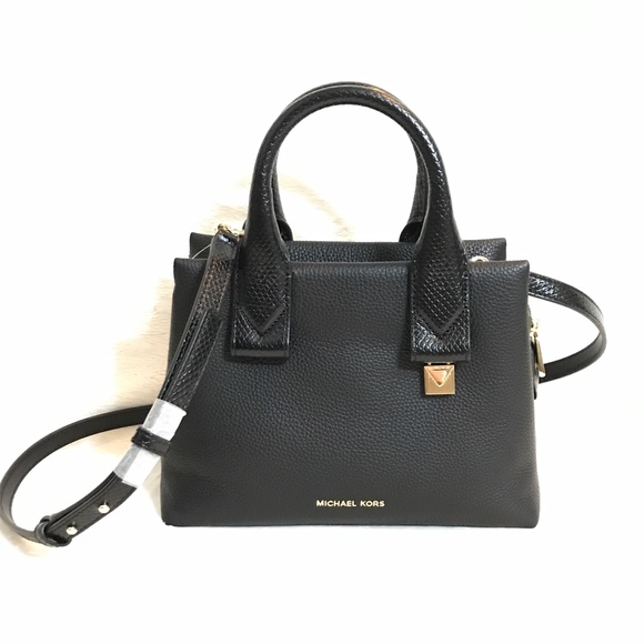 MICHAEL KORS Rollins Snake-Embossed Satchel - Picture 2 of 8